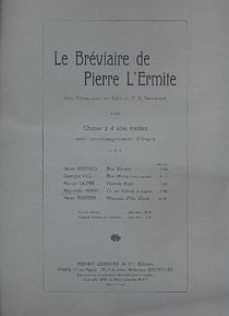 Tu es Petrus - partition basse solo, choeurà 4