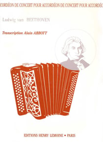 7 pièces de Beethoven - partition accordéon de concert