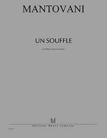 Un Souffle - partition flûte et percussion