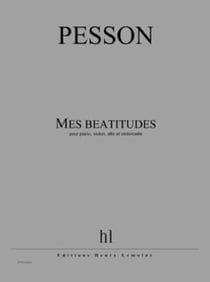 Mes béatitudes - partition Piano