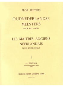 Maitres anciens neerland vol.1 --- orgue - partition orgue
