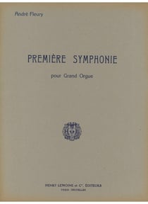 Symphonie n°1 - partition orgue