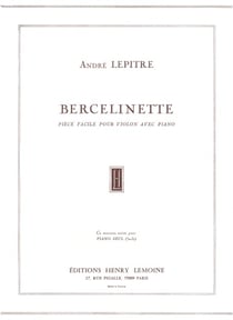 Bercelinette - partition Piano