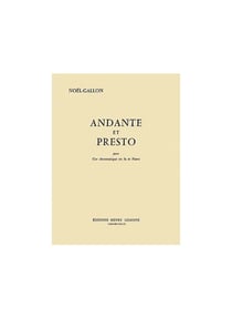 Andante et presto - partition cor