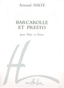Barcarolle et presto - partition Piano