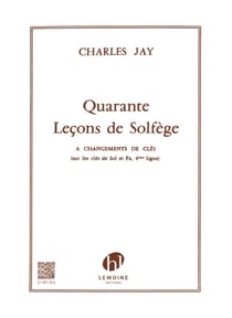 40 leçons de solfège - 2 clés - sans accompagnement