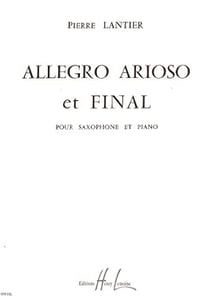 Allegro, arioso et final - partition saxophone