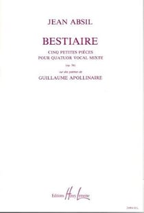 Bestiaire Op. 58 - partition voix