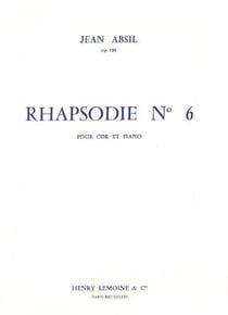 Rhapsodie n°6 Op.120 - partition Piano