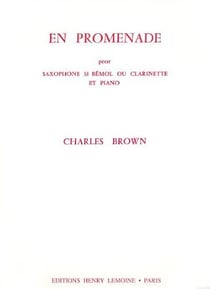 En promenade - partition saxophone MIB ou clarinette