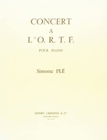 Concert à l'O.R.T.F. - partition Piano