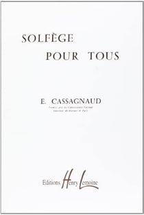 Solfège pour tous sans accompagnement - méthode Solfège