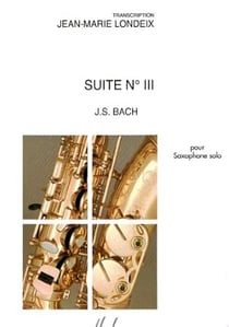 Suite n°3 - partition saxophone SOLO