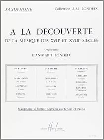 A La découverte de la musique des 17° et 18° siècles Vol.1