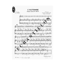 Et l'automne - partition Piano