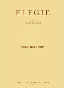 Elégie - partition Piano