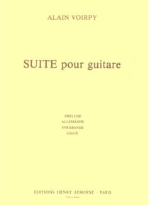 Suite pour guitare - partition guitare