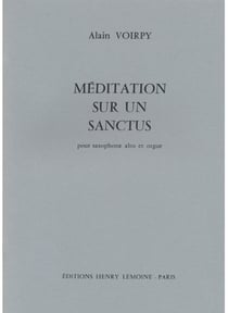 Méditation sur un Sanctus - partition saxophone