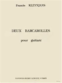 2 Barcarolles - partition guitare