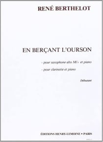 En berçant l'ourson - partition saxophone MIB