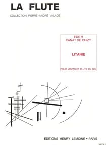Litanie - partition mezzo-soprano et flûte