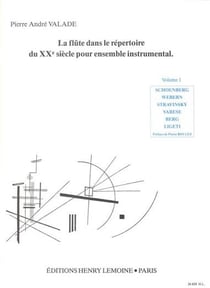 Flûte dans le répertoire du XXe - partition flûte