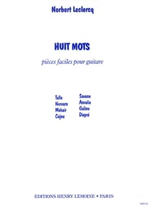 Mots (8) - partition guitare