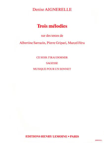 Mélodies (3) - partition Piano