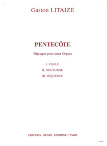 Pentecôte - partition orgue