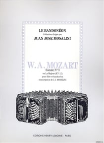 Sonate n3 en la maj. kv 12 --- flute et bandoneon