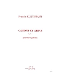 Canons et Arias Op.92a - partition guitare