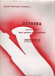 Bethena (Valse de concert) - partition saxophone