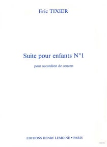Suite pour Enfants No.1 - partition accordéon
