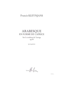 Arabesque en forme de caprice - partition guitare