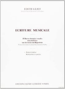 Écriture musicale - Textes à réaliser