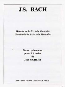 Sarabande et Gavotte - partition Piano