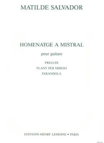 Homenatge à Mistral - partition guitare