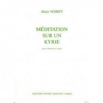 Méditation sur un Kyrie - partition clarinette
