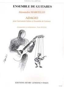 Adagio - partition flûte ou hautbois et guitare