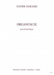 Organum IX - partition orgue
