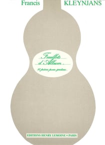 Feuillets d'album - 10 pièces pour guitare