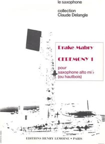 Ceremony I - partition saxophone solo