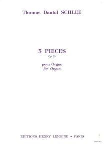 Pièces (5) Op.29 - partition orgue