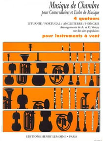 Quatuors (4) - partition quatuor d'instruments