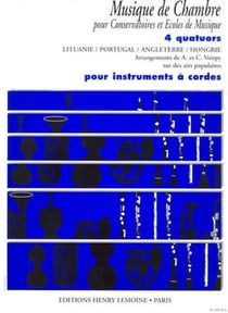 Quatuors (4) - partition quatuor à cordes