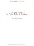Lorsque s'ouvre la petite boîte à musique Op.137 - partition guitare