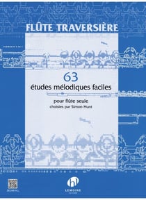 63 Études mélodiques faciles - partition flûte - débutant