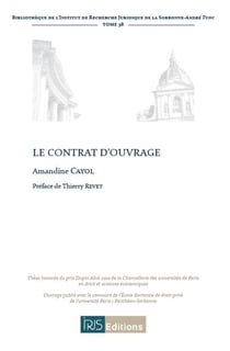 Le contrat d'ouvrage
