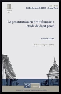 La prostitution en droit francais: etude de droit prive