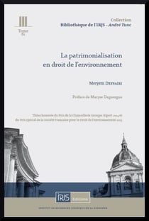 La patrimonialisation en droit de l'environnement